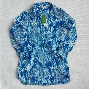 NWT! Lilly Pulitzer Captiva Tunic Top Size XXS